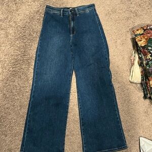 Women’s high waisted wide leg denim